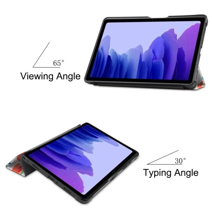 Bild 3,  Samsung Galaxy Tab A7 10.4 Fodral Tri-Fold Fjärilar