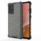  Samsung Galaxy A72 - Armor Honeycomb Textur Skal - Svart