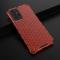  Samsung Galaxy A72 - Armor Honeycomb Textur Skal - Röd