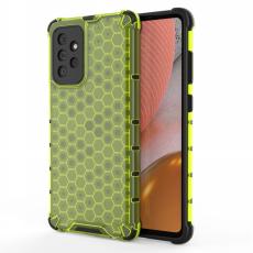  Samsung Galaxy A72 - Armor Honeycomb Textur Skal - Gr&ouml;n