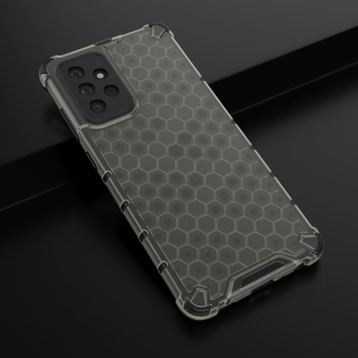 Bild 3,  Samsung Galaxy A72 - Armor Honeycomb Textur Skal - Svart