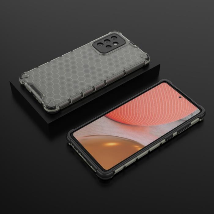 Bild 4,  Samsung Galaxy A72 - Armor Honeycomb Textur Skal - Svart