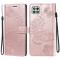  Samsung Galaxy A22 5G - Butterfly Läder Fodral - Roséguld