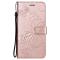  Samsung Galaxy A22 5G - Butterfly Läder Fodral - Roséguld