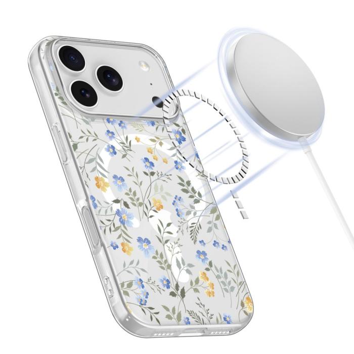 Bild 2, Tech-Protect Tech-Protect iPhone 17 Pro Max Skal MagSafe FlexAir Spring Flowers