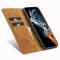 LC.IMEEKE LC.IMEEKE Samsung Galaxy S23 Fodral Flip Läder Brun