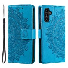  Samsung Galaxy A34 5G Fodral Mandala L&auml;der Bl&aring;