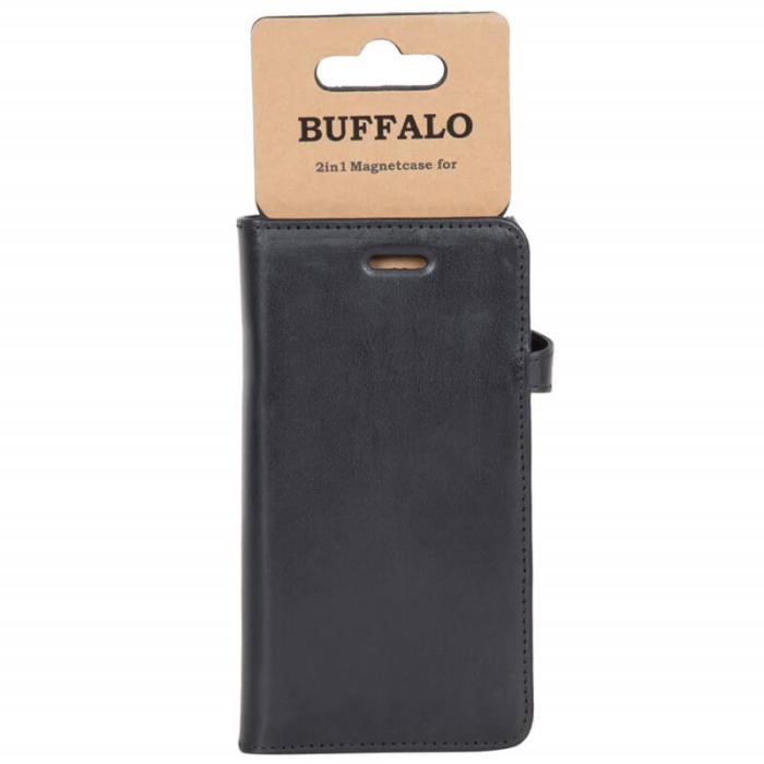 Bild 2, Buffalo Buffalo Samsung Galaxy S9 Plus Fodral 2in1 Äkta Läder Svart