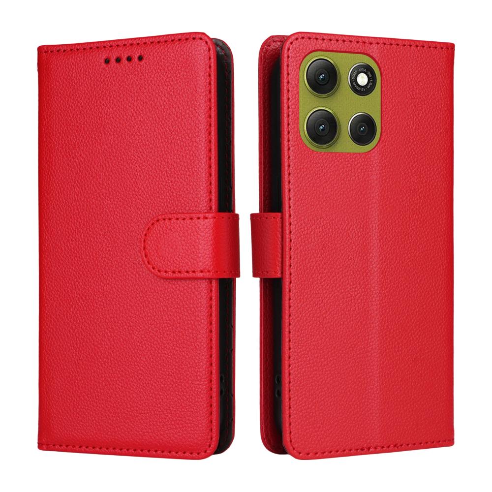  Motorola Moto G86 Power / G86 5G Fodral Läder Röd
