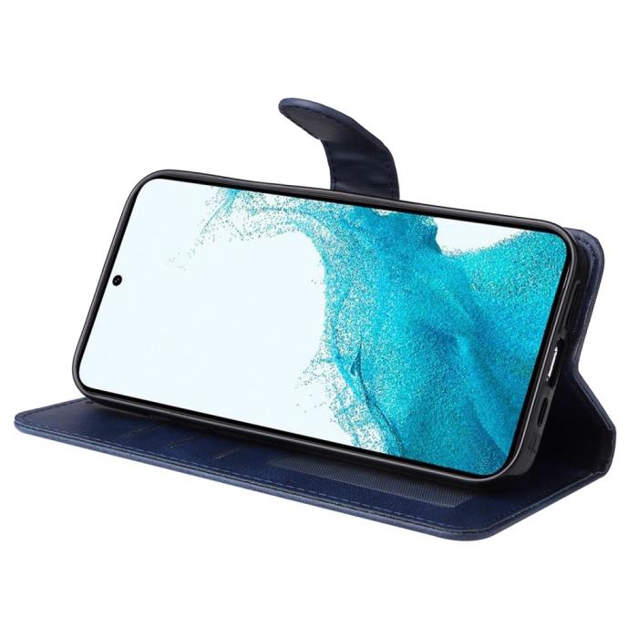 Bild 3,  Samsung Galaxy A34 5G Fodral Läder Blå