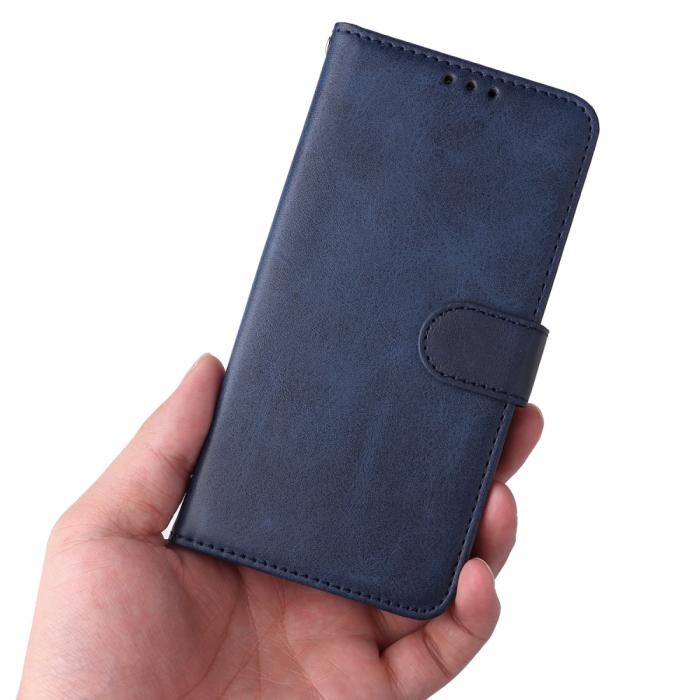 Bild 6,  Samsung Galaxy A34 5G Fodral Läder Blå