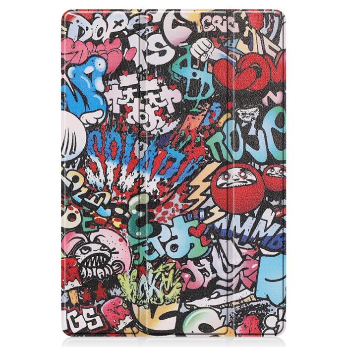 Bild 5,  Samsung Galaxy Tab S7 Plus / Tab S8 Plus Fodral Tri-Fold Pennhållare