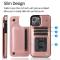 iPhone 14 Plus Skal Med Plånbok Roséguld