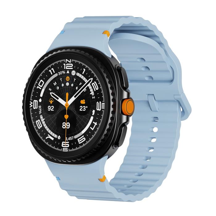 Bild 3, KALEBOL KALEBOL Galaxy Watch 8 46/44/40 mm Armband Wave Blå