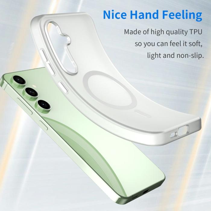 Bild 4,  Samsung Galaxy S24 FE Skal MagSafe Slim Matt Vit