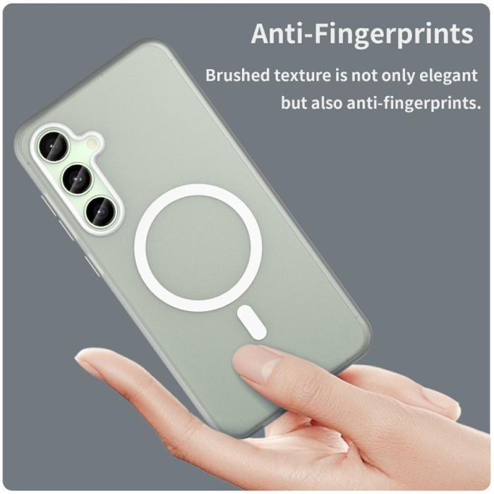 Bild 5,  Samsung Galaxy S24 FE Skal MagSafe Slim Matt Vit