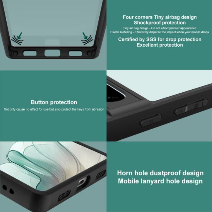 Bild 6, IMAK IMAK Nothing Phone 3a Pro Skal Hybrid Transparent/Svart