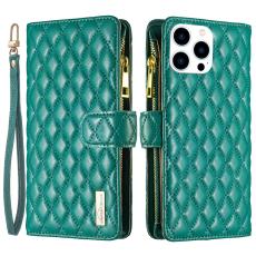 BINFEN BINFEN iPhone 16 Pro Fodral Diamond Multifunktionell Gr&ouml;n