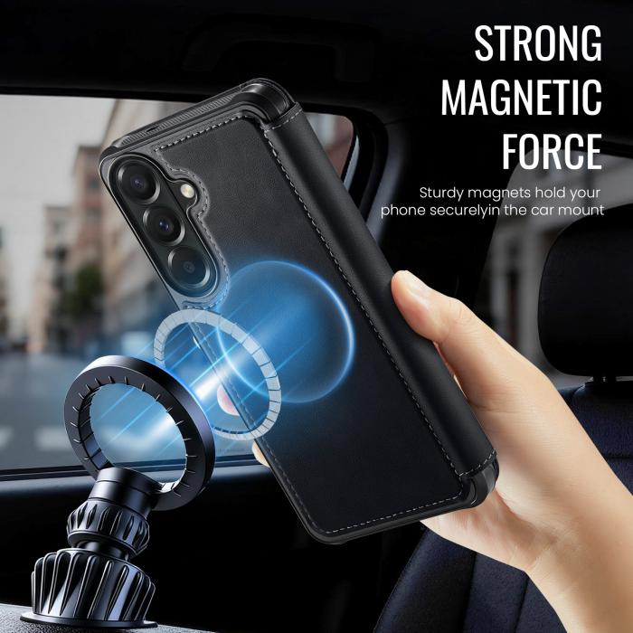 Bild 2, CASEME CASEME Samsung Galaxy A18/A17/A16/A26 Skal RFID Plånbok Svart