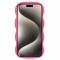  iPhone 15 Mobilskal Wavy Rosa