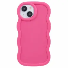  iPhone 15 Mobilskal Wavy Rosa