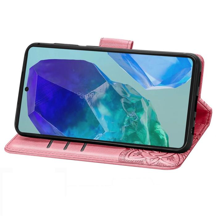 Bild 3,  Samsung Galaxy A16 Fodral Med Fjäril Tryck Rosa