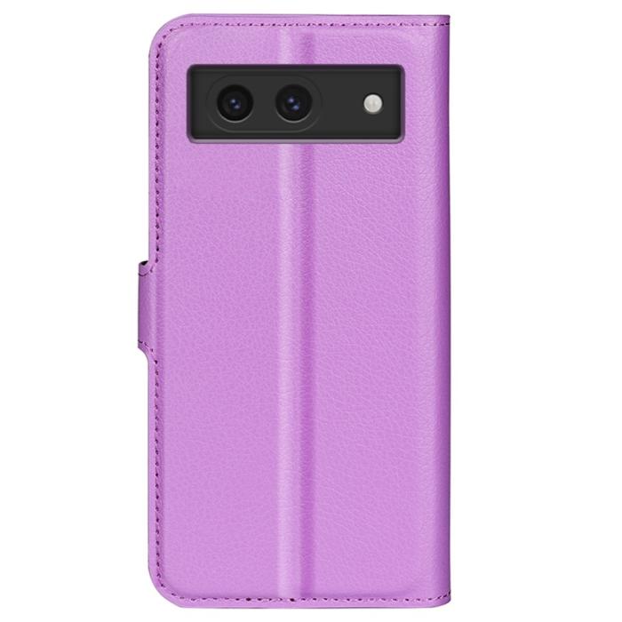 Bild 6,  Google Pixel 8A Litchi Läder Fodral Lila