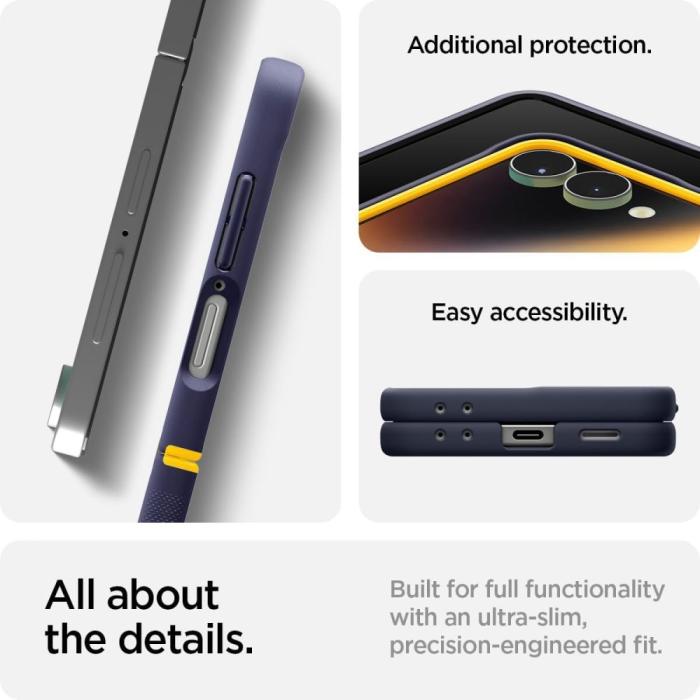 Bild 5, Spigen Spigen Galaxy Z Flip 7 Skal MagSafe Nano Pop Blueberry Navy