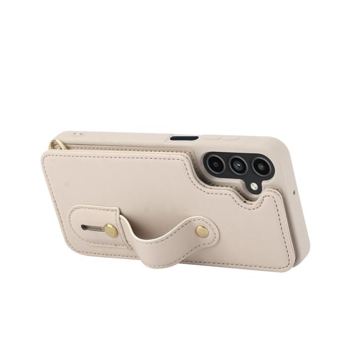 Bild 3,  Samsung Galaxy S26 Skal Multifunktionellt Läder Beige