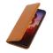  Samsung Galaxy S22 Plus Fodral Flip Split Läder Brun