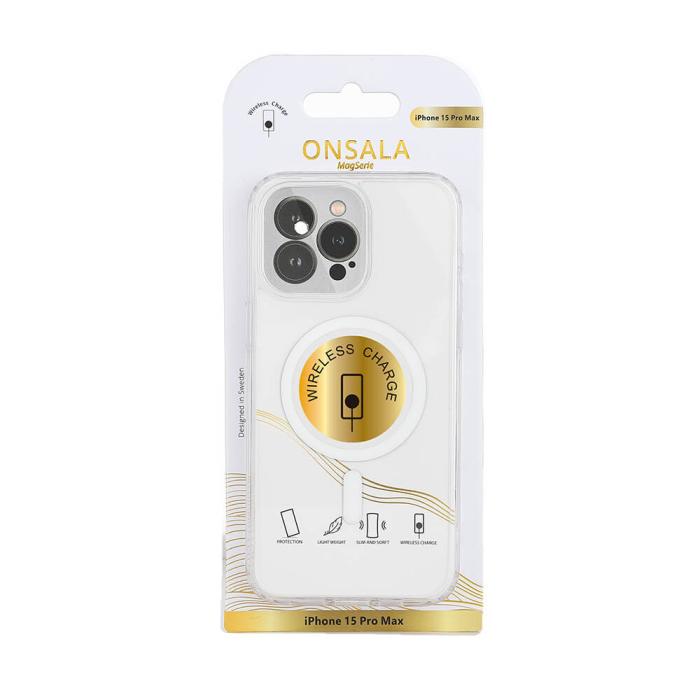 Bild 2, Onsala ONSALA iPhone 15 Pro Max Skal MagSafe TPU Transparent