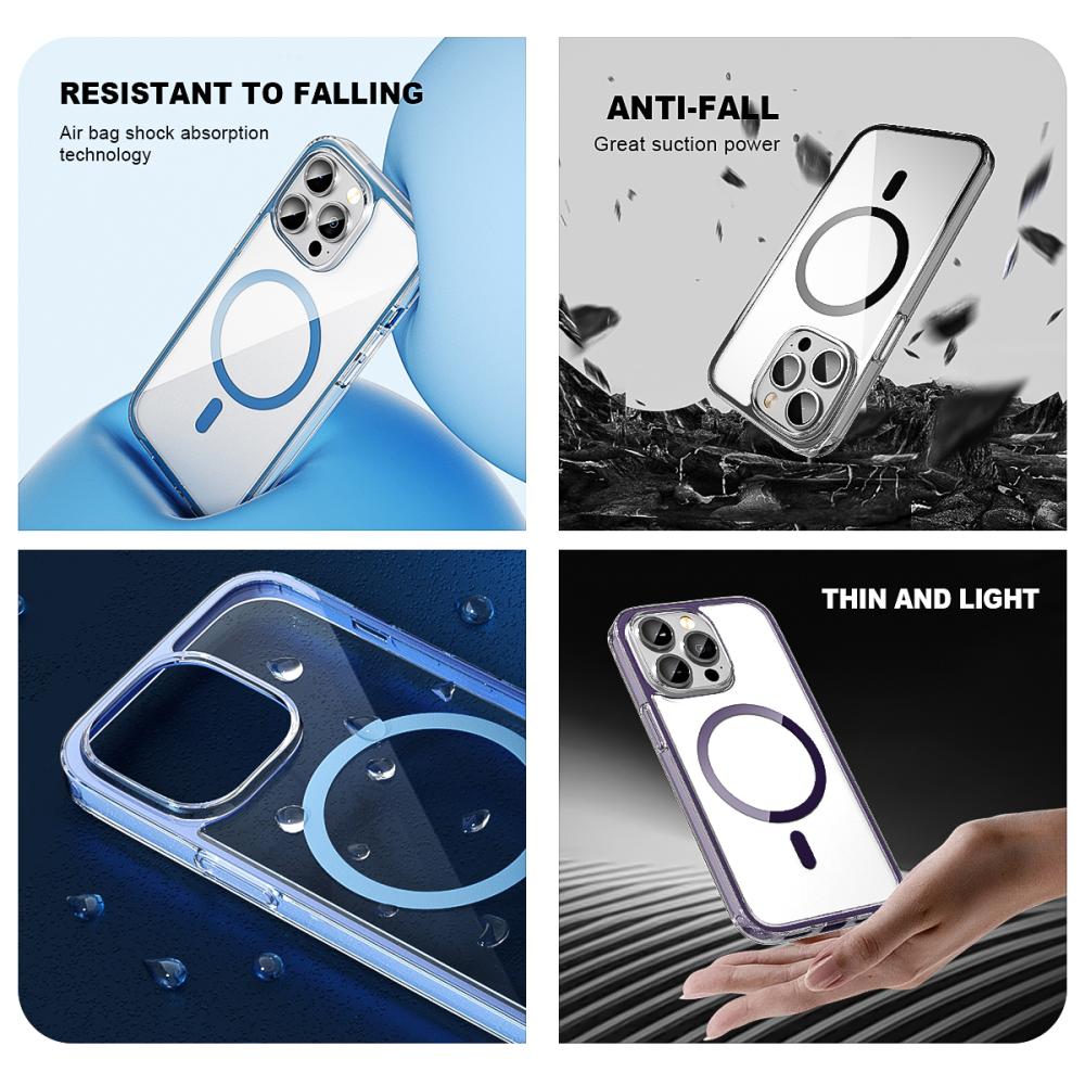 ColorPop ColorPop iPhone 13 Pro Skal CH MagSafe Transparent/Röd