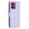  Motorola Moto G55 5G Fodral Diamond Läder Lila