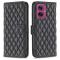  Motorola Moto G55 5G Fodral Diamond Läder Svart