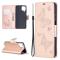  Samsung Galaxy A12 - Butterfly Plånboksfodral - Roséguld