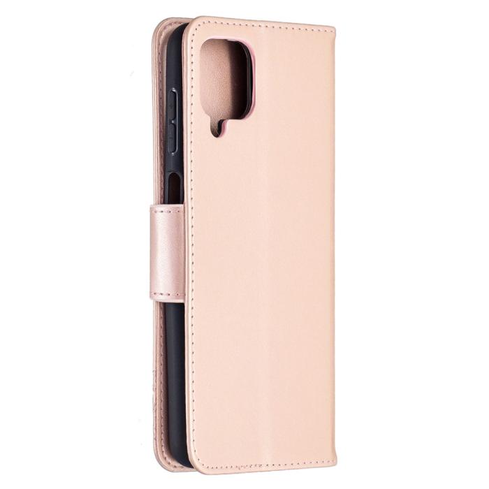 Bild 4,  Samsung Galaxy A12 - Butterfly Plånboksfodral - Roséguld