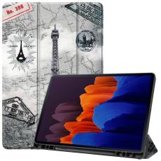  Samsung Galaxy Tab S7 Plus / Tab S8 Plus Fodral Tri-Fold Pennh&aring;llare