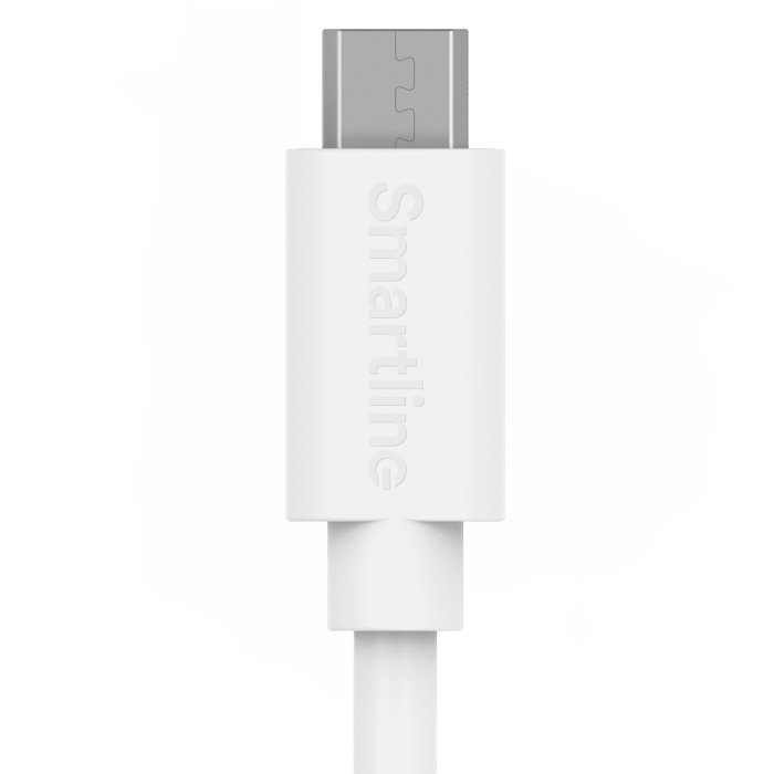 Bild 3, Smartline Smartline 3m Micro USB Laddningskabel Vit