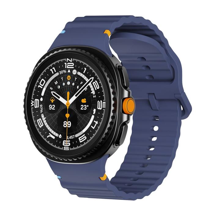 Bild 3, KALEBOL KALEBOL Galaxy Watch 8 46/44/40 mm Armband Wave Mörk Blå
