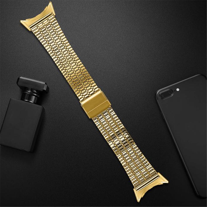 Bild 4,  Google Pixel Watch / Watch 2 Metallarmband Guld