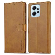 LC.IMEEKE LC.IMEEKE Xiaomi Redmi Note 12 4G Fodral L&auml;der Brun