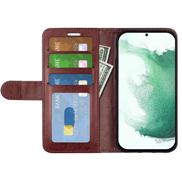 Bild 2,  Samsung Galaxy S23 Plus Fodral Crazy Horse Brun