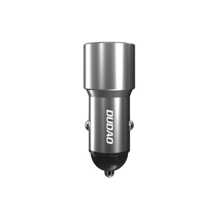 Bild 4, DUDAO Dudao 22.5W USB-C / USB-A QC PD Billaddare Snabbladdning Grå