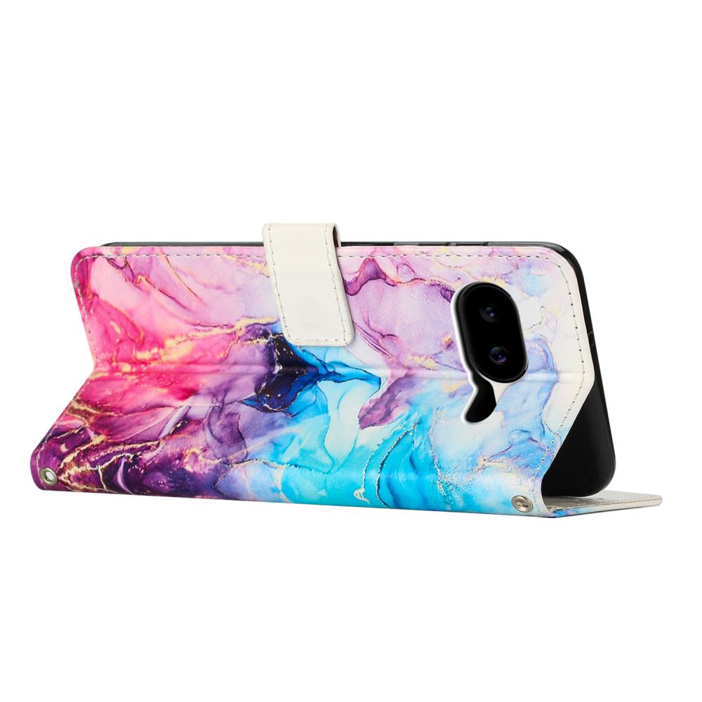  Google Pixel 10a Fodral Marmor Rosa / Lila