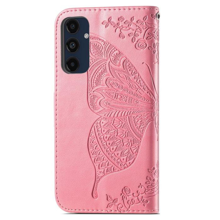 Bild 5,  Samsung Galaxy A16 Fodral Med Fjäril Tryck Rosa