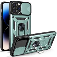  iPhone 14 Pro Skal CamShield Hybrid Ring Gr&ouml;n