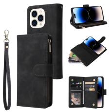  iPhone 14 Pro Fodral Flerfack Multifunktionell Svart