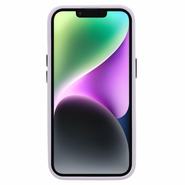 Bild 2,  iPhone 15 Plus Skal Liquid Silikon AluLens Ljus Lila