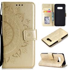 Samsung Galaxy S10e - Mandala Pl&aring;nboksfodral - Guld