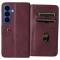  Samsung Galaxy S26 Fodral Multifunktionellt Vinröd